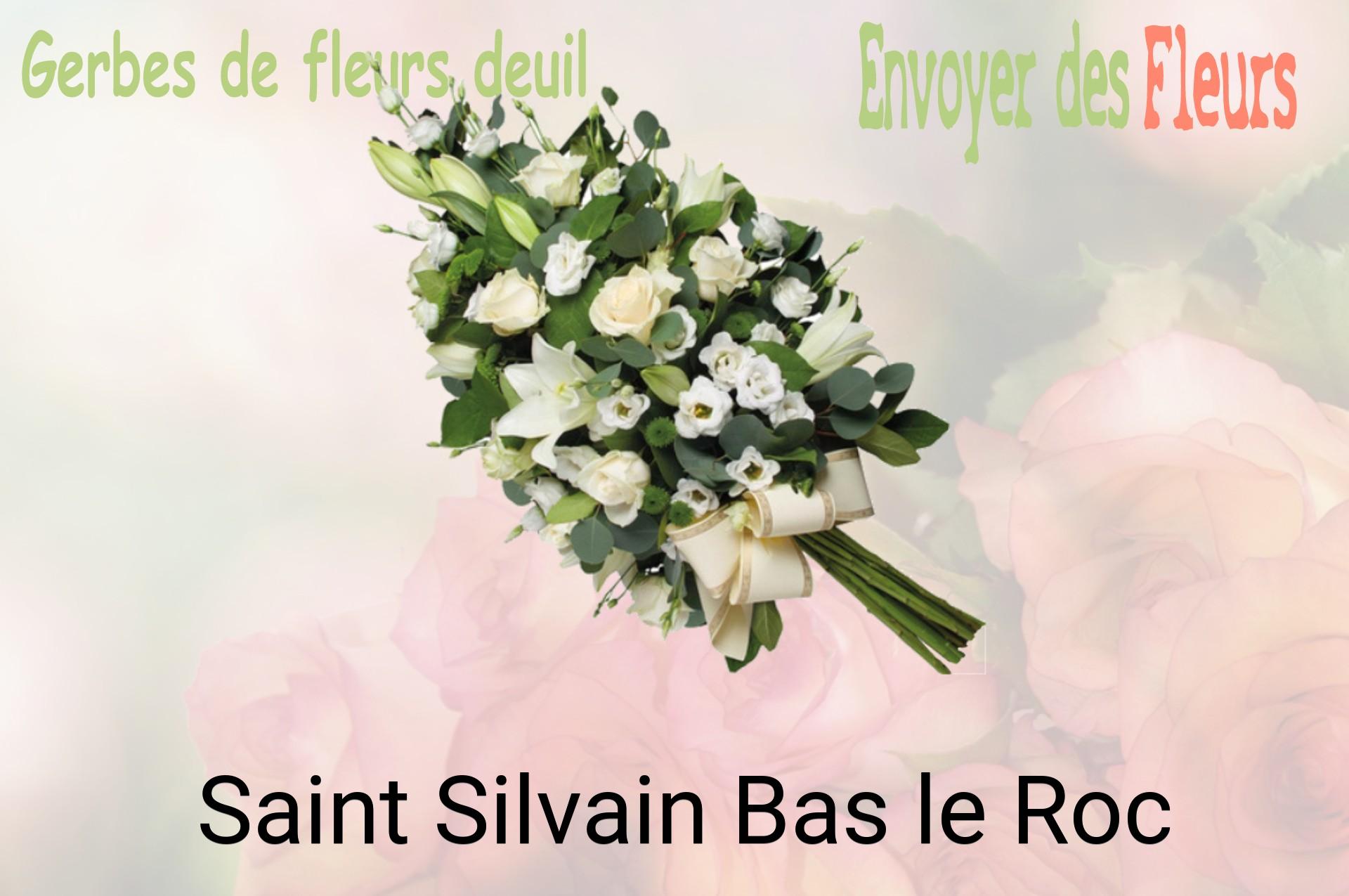 Gerbe de fleurs de deuil livrée à Saint-Silvain-Bas-le-Roc